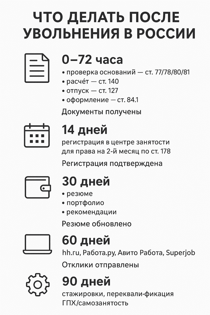 Что делать после увольнения