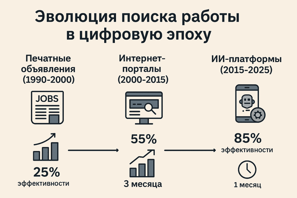 Эволюция поиска работы в цифровую эпоху